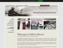 Tablet Screenshot of debtcollect.ie